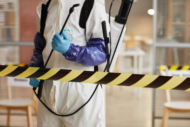 Professional Sewage Cleanup technician working in Newfoundland, NJ